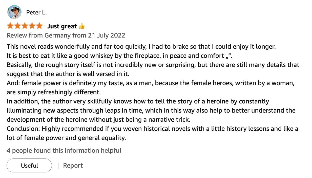 Amazon reader review 25 of The Highlanderess