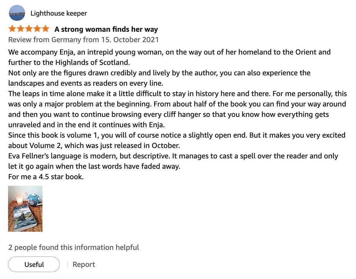 Amazon reader review 27 of The Highlanderess