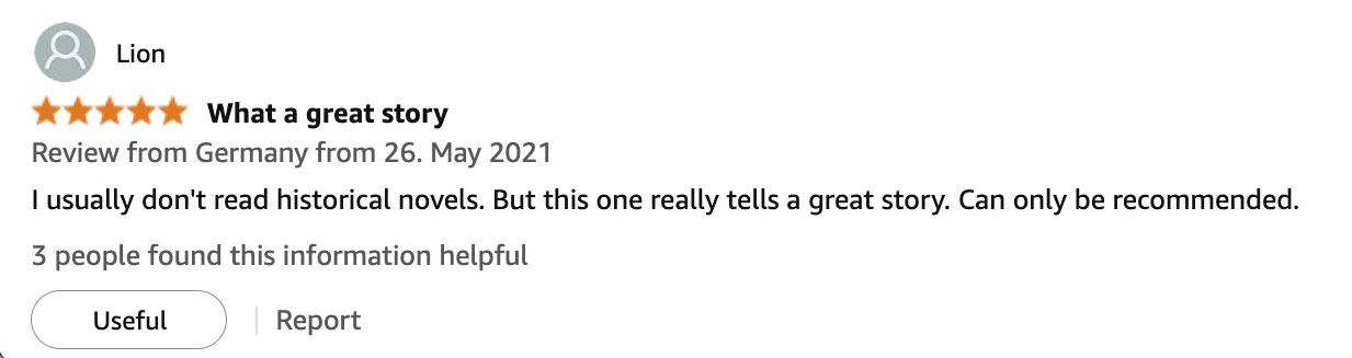 Amazon reader review 30 of The Highlanderess